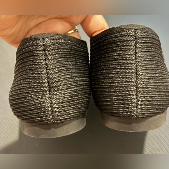 Viviai black Flats with silver stripes size 43 NWOT - Picture 6 of 7